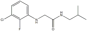 2-[(3-chloro-2-fluorophenyl)amino]-N-(2-methylpropyl)acetamide Struktur