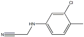 2-[(3-chloro-4-methylphenyl)amino]acetonitrile Struktur