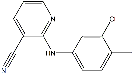 2-[(3-chloro-4-methylphenyl)amino]pyridine-3-carbonitrile Struktur