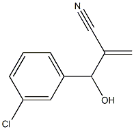 2-[(3-chlorophenyl)(hydroxy)methyl]prop-2-enenitrile Struktur