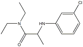 2-[(3-chlorophenyl)amino]-N,N-diethylpropanamide Struktur