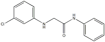 2-[(3-chlorophenyl)amino]-N-phenylacetamide Struktur