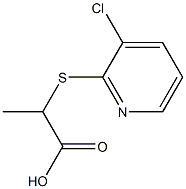 2-[(3-chloropyridin-2-yl)thio]propanoic acid Struktur