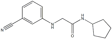 2-[(3-cyanophenyl)amino]-N-cyclopentylacetamide Struktur