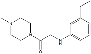 2-[(3-ethylphenyl)amino]-1-(4-methylpiperazin-1-yl)ethan-1-one Struktur