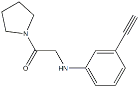 2-[(3-ethynylphenyl)amino]-1-(pyrrolidin-1-yl)ethan-1-one Struktur