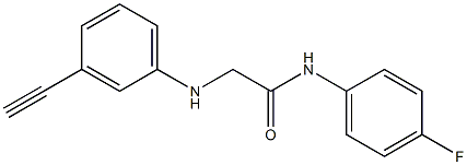 2-[(3-ethynylphenyl)amino]-N-(4-fluorophenyl)acetamide Struktur