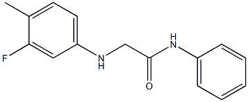 2-[(3-fluoro-4-methylphenyl)amino]-N-phenylacetamide Struktur