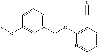 2-[(3-methoxybenzyl)oxy]nicotinonitrile Struktur