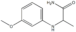 2-[(3-methoxyphenyl)amino]propanamide Struktur