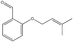 2-[(3-methylbut-2-en-1-yl)oxy]benzaldehyde Struktur