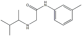 2-[(3-methylbutan-2-yl)amino]-N-(3-methylphenyl)acetamide Struktur