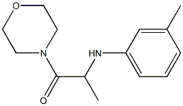 2-[(3-methylphenyl)amino]-1-(morpholin-4-yl)propan-1-one Struktur