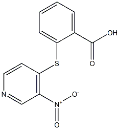 2-[(3-nitropyridin-4-yl)sulfanyl]benzoic acid Struktur