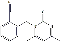 2-[(4,6-dimethyl-2-oxopyrimidin-1(2H)-yl)methyl]benzonitrile Struktur