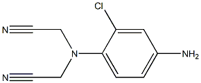 2-[(4-amino-2-chlorophenyl)(cyanomethyl)amino]acetonitrile Struktur