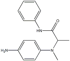 2-[(4-aminophenyl)(methyl)amino]-N-phenylpropanamide Struktur