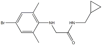 2-[(4-bromo-2,6-dimethylphenyl)amino]-N-(cyclopropylmethyl)acetamide Struktur