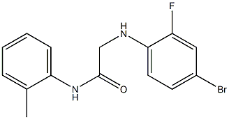 2-[(4-bromo-2-fluorophenyl)amino]-N-(2-methylphenyl)acetamide Struktur