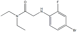 2-[(4-bromo-2-fluorophenyl)amino]-N,N-diethylacetamide Struktur