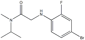 2-[(4-bromo-2-fluorophenyl)amino]-N-methyl-N-(propan-2-yl)acetamide Struktur