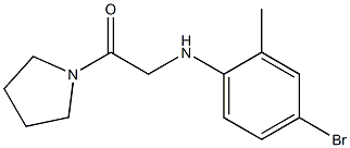 2-[(4-bromo-2-methylphenyl)amino]-1-(pyrrolidin-1-yl)ethan-1-one Struktur