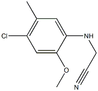 2-[(4-chloro-2-methoxy-5-methylphenyl)amino]acetonitrile Struktur