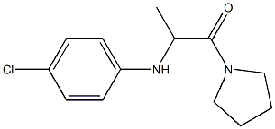 2-[(4-chlorophenyl)amino]-1-(pyrrolidin-1-yl)propan-1-one Struktur