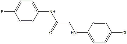 2-[(4-chlorophenyl)amino]-N-(4-fluorophenyl)acetamide Struktur