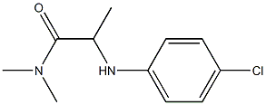 2-[(4-chlorophenyl)amino]-N,N-dimethylpropanamide Struktur