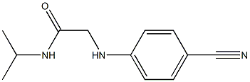 2-[(4-cyanophenyl)amino]-N-(propan-2-yl)acetamide Struktur