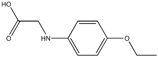 2-[(4-ethoxyphenyl)amino]acetic acid Struktur