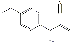 2-[(4-ethylphenyl)(hydroxy)methyl]prop-2-enenitrile Struktur