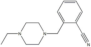 2-[(4-ethylpiperazin-1-yl)methyl]benzonitrile Struktur