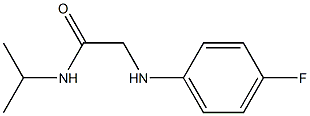 2-[(4-fluorophenyl)amino]-N-(propan-2-yl)acetamide Struktur