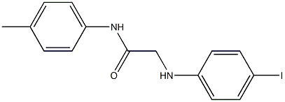 2-[(4-iodophenyl)amino]-N-(4-methylphenyl)acetamide Struktur