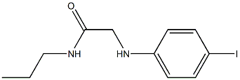 2-[(4-iodophenyl)amino]-N-propylacetamide Struktur