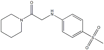 2-[(4-methanesulfonylphenyl)amino]-1-(piperidin-1-yl)ethan-1-one Struktur