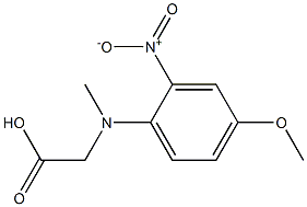 2-[(4-methoxy-2-nitrophenyl)(methyl)amino]acetic acid Struktur