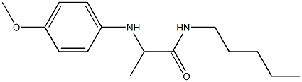 2-[(4-methoxyphenyl)amino]-N-pentylpropanamide Struktur