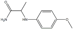 2-[(4-methoxyphenyl)amino]propanamide Struktur