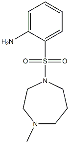 2-[(4-methyl-1,4-diazepane-1-)sulfonyl]aniline Struktur