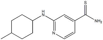 2-[(4-methylcyclohexyl)amino]pyridine-4-carbothioamide Struktur