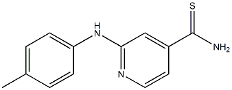 2-[(4-methylphenyl)amino]pyridine-4-carbothioamide Struktur