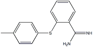 2-[(4-methylphenyl)sulfanyl]benzene-1-carboximidamide Struktur