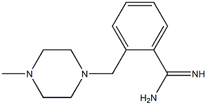 2-[(4-methylpiperazin-1-yl)methyl]benzenecarboximidamide Struktur