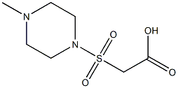 2-[(4-methylpiperazine-1-)sulfonyl]acetic acid Struktur