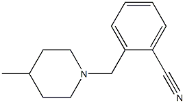 2-[(4-methylpiperidin-1-yl)methyl]benzonitrile Struktur