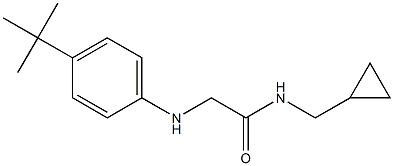 2-[(4-tert-butylphenyl)amino]-N-(cyclopropylmethyl)acetamide Struktur