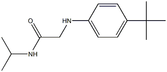 2-[(4-tert-butylphenyl)amino]-N-(propan-2-yl)acetamide Struktur